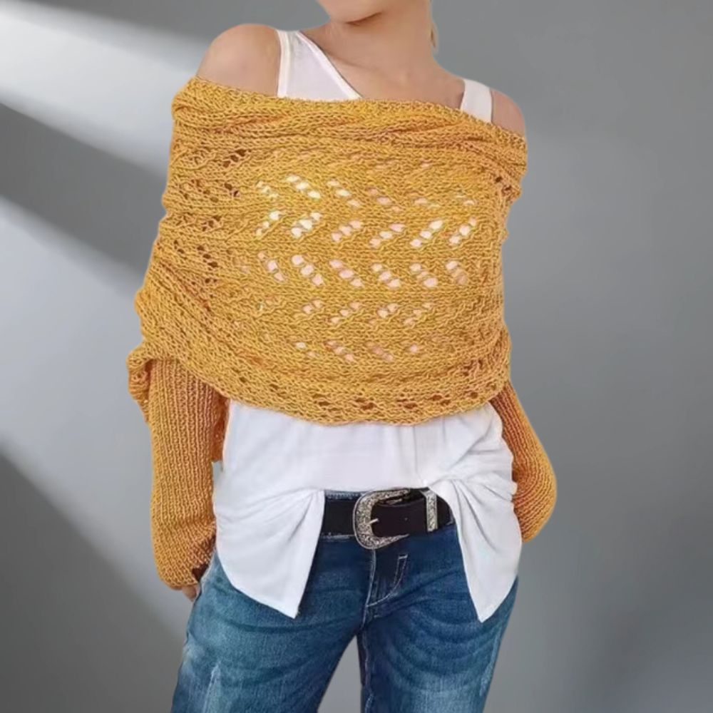 Edith – Stylish Knitted Shawl