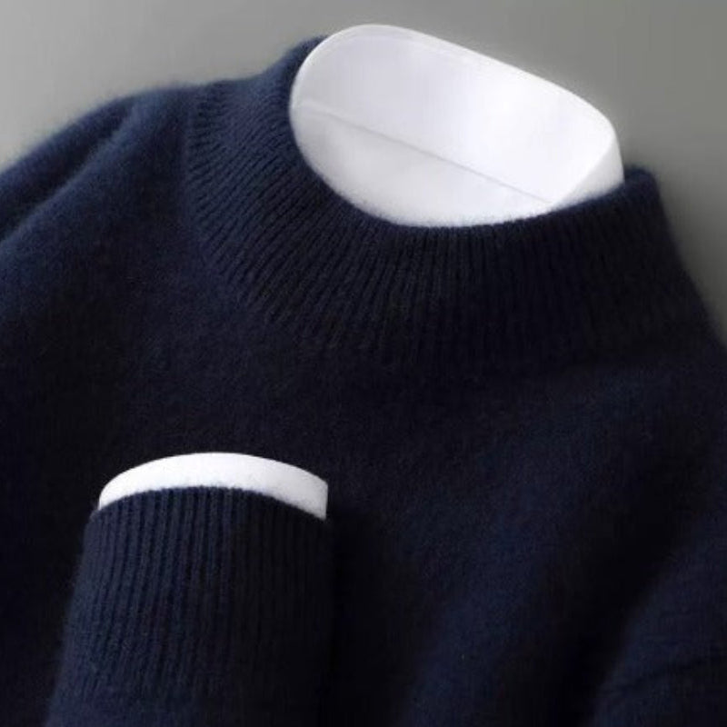 Harlow - Soft Cashmere-Blend Mock Neck Sweater