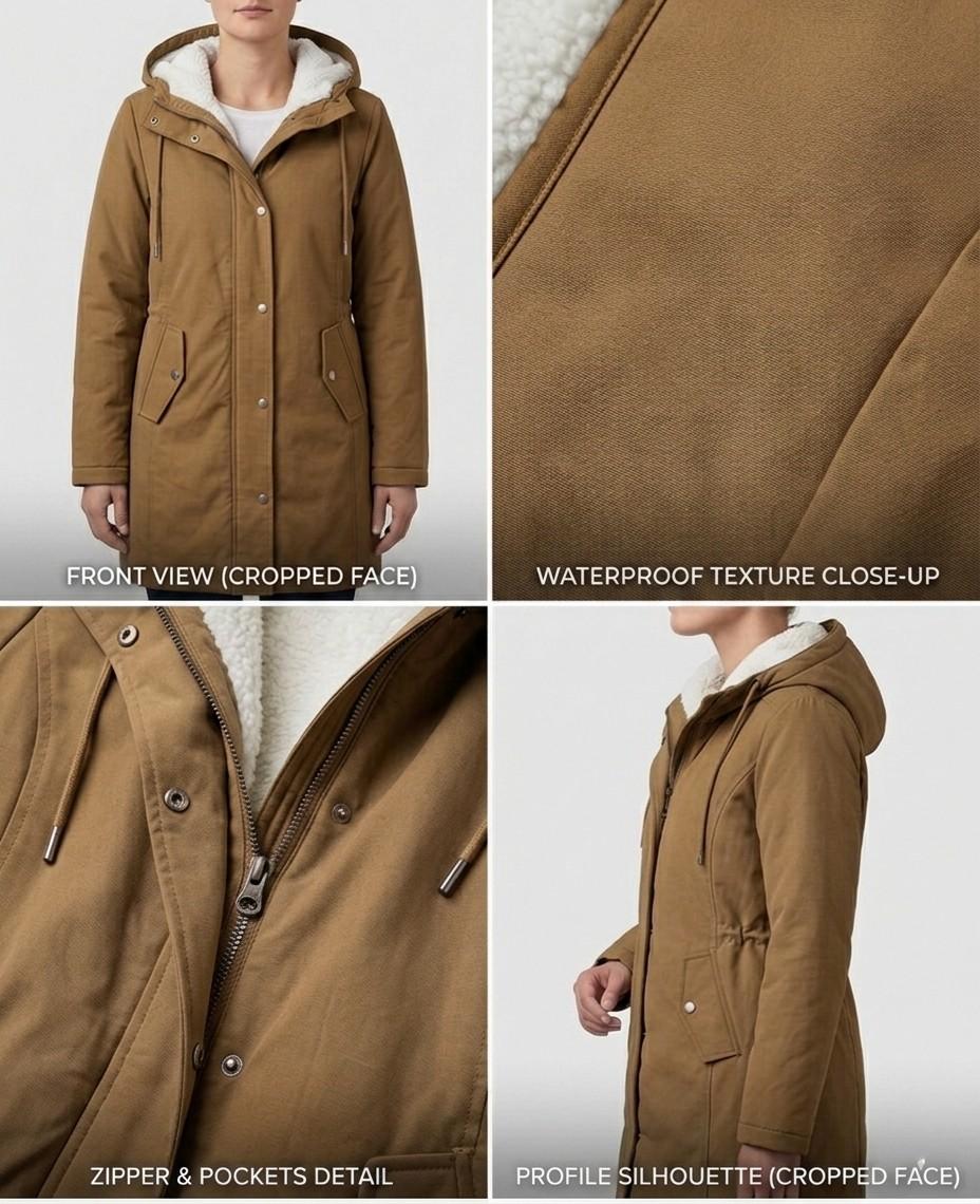 Eve - Cozy Hooded Weatherproof Coat
