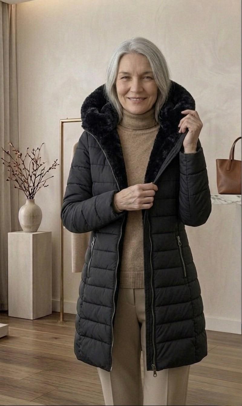 Jayla - Quilted A-Line Winter Coat