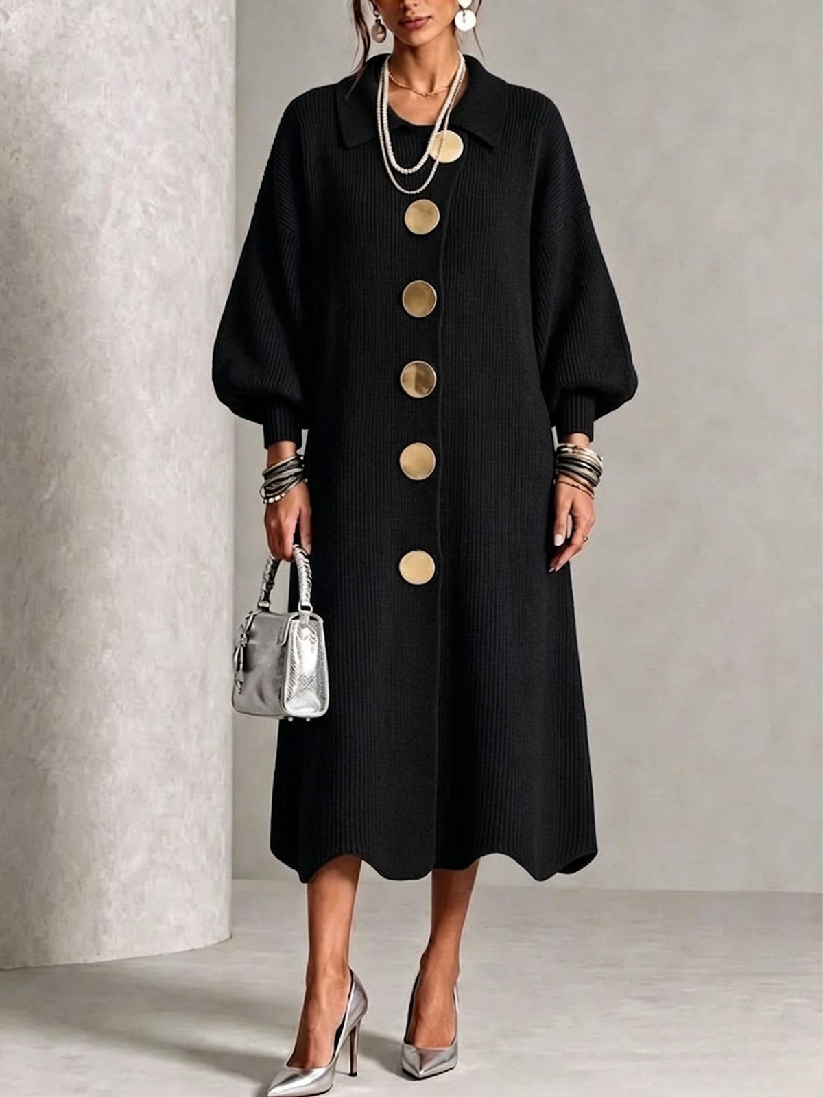 Sienna - Long Sleeve Button-Down Dress