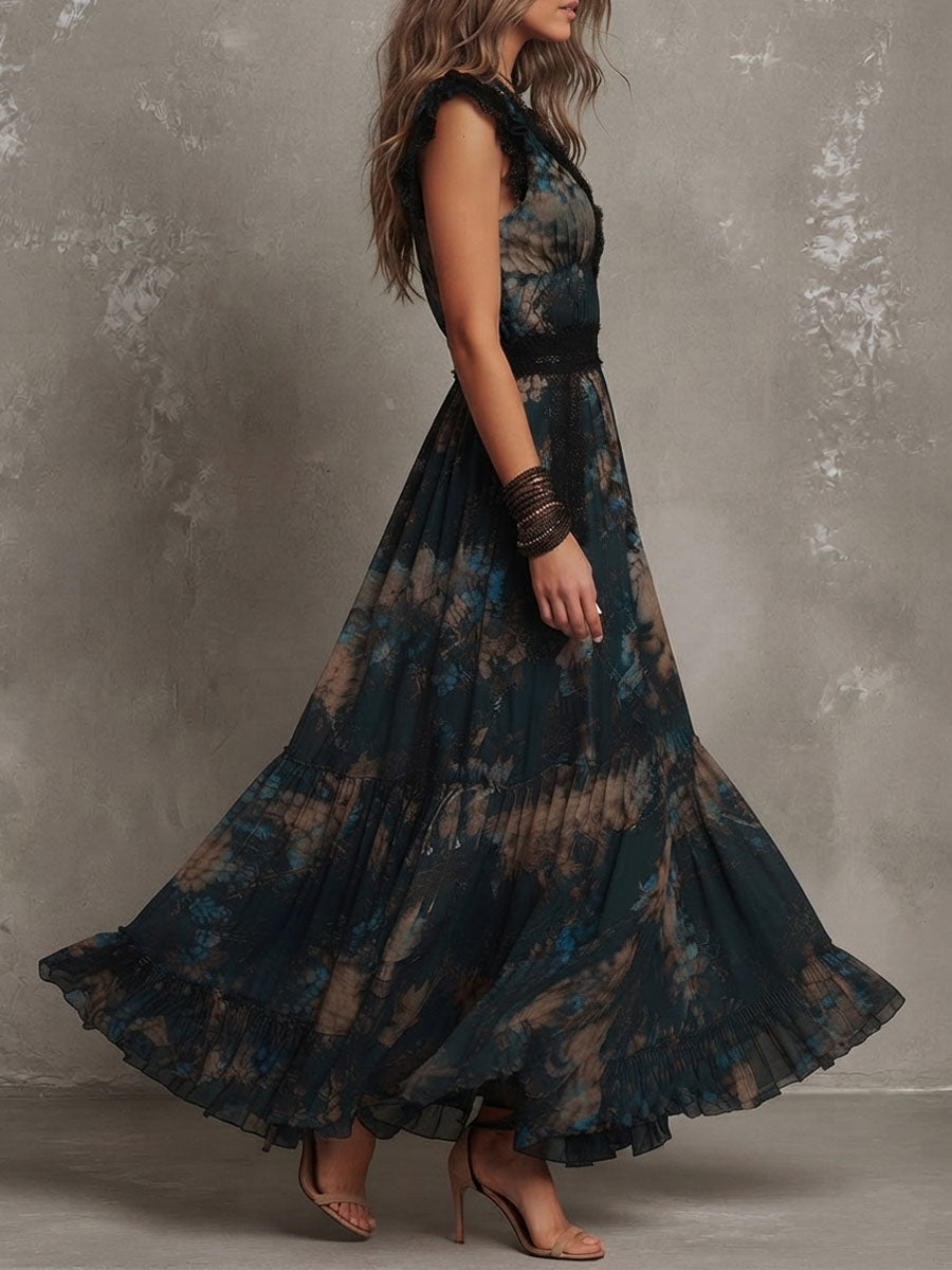Lilian - Floral tiered Maxi Dress