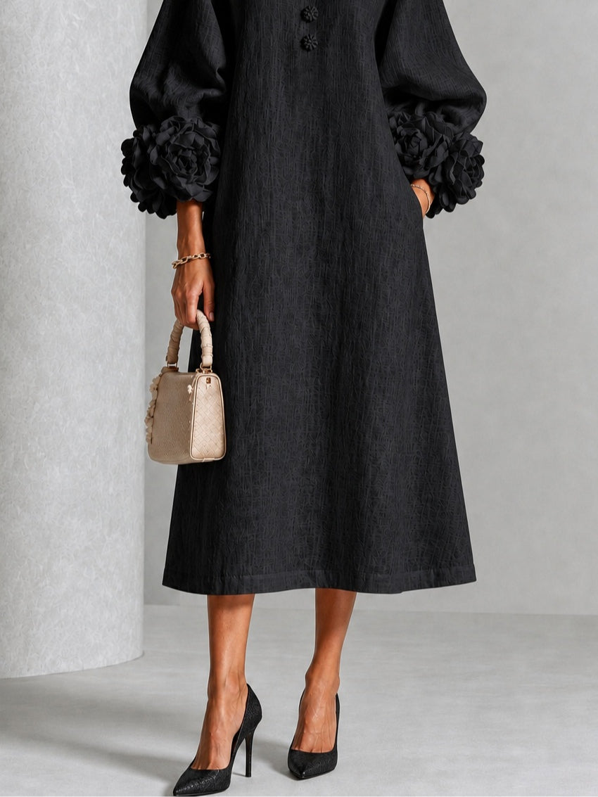 Wren - Floral Button Midi Dress