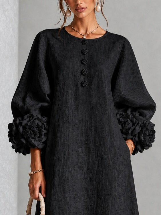 Wren - Floral Button Midi Dress