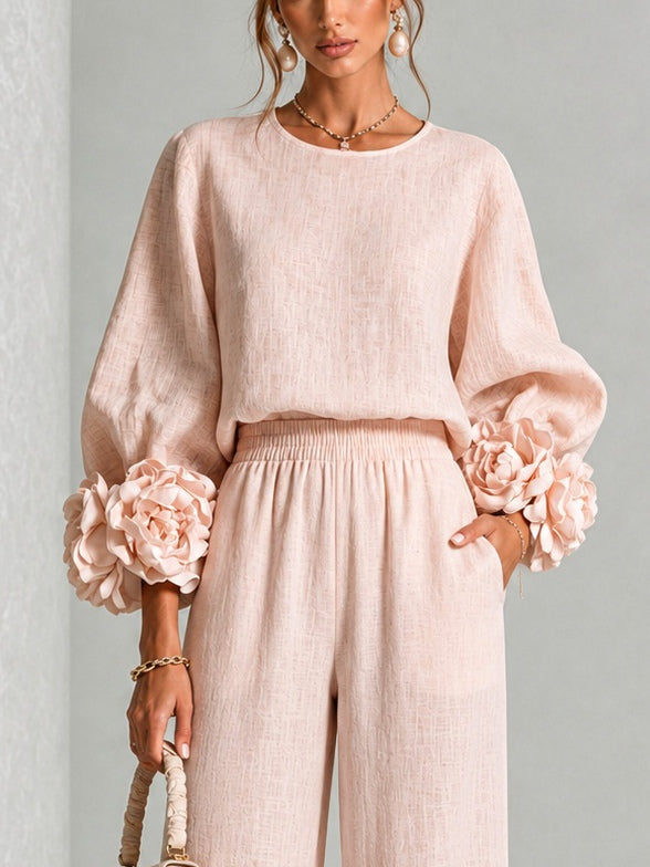 Mila - Linen Blend Two-Piece Set