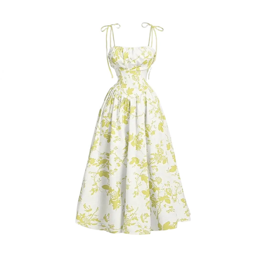 Abegail - Floral Tie-Shoulder Cami Dress