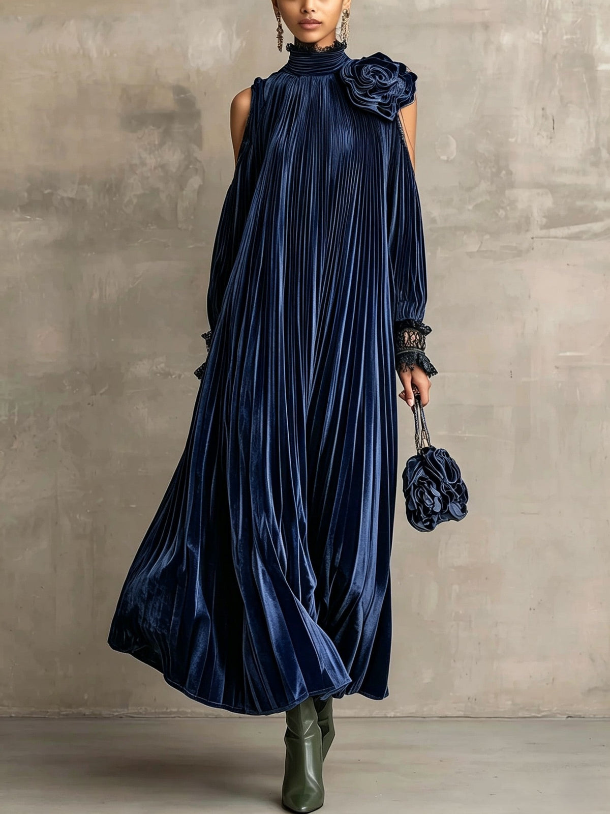 Lucia - Pleated Maxi Dress
