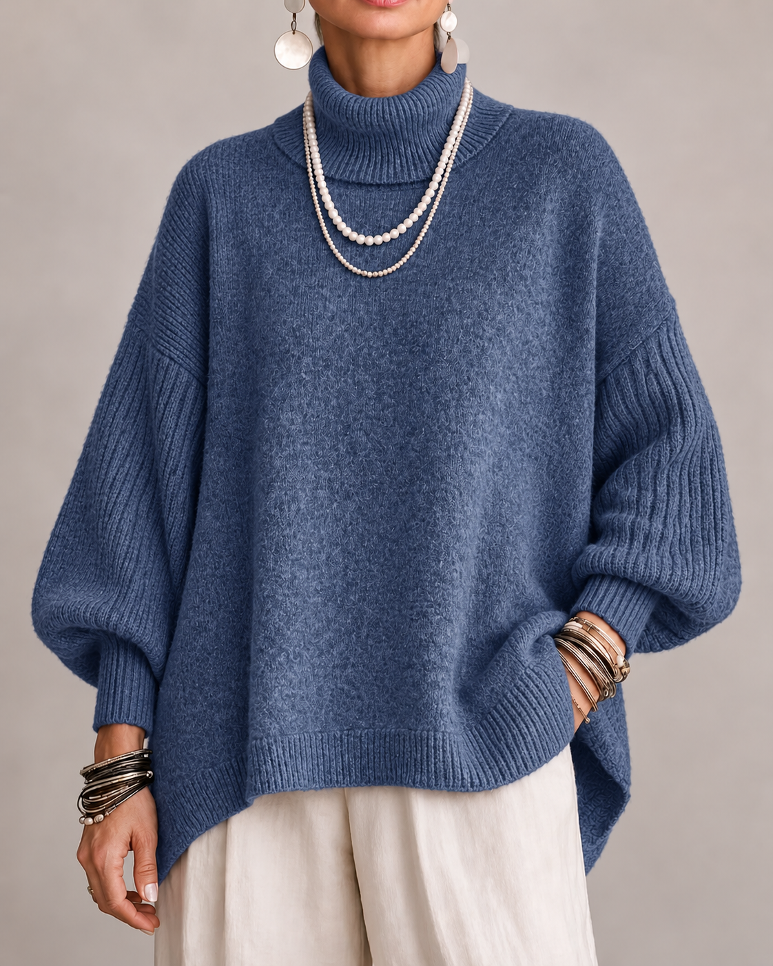 Lettie – Elegant Oversized Turtleneck Sweater