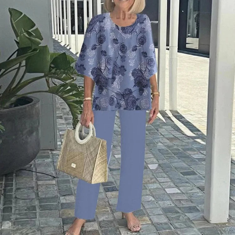 Gaia - Trendy Print Two-Piece Set