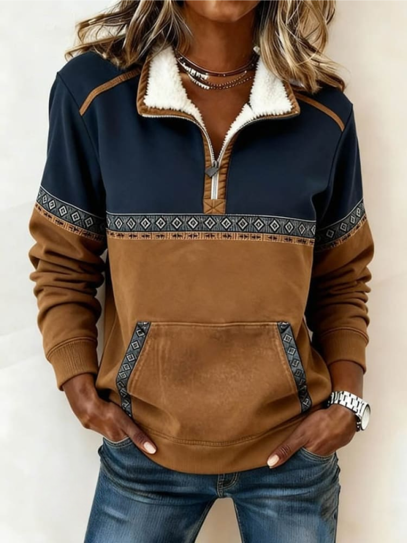 Xyrel - Cozy Half-Zip Sweater