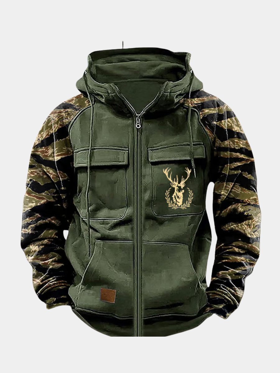 Mack - Clean Multi-Pocket Zip Hoodie