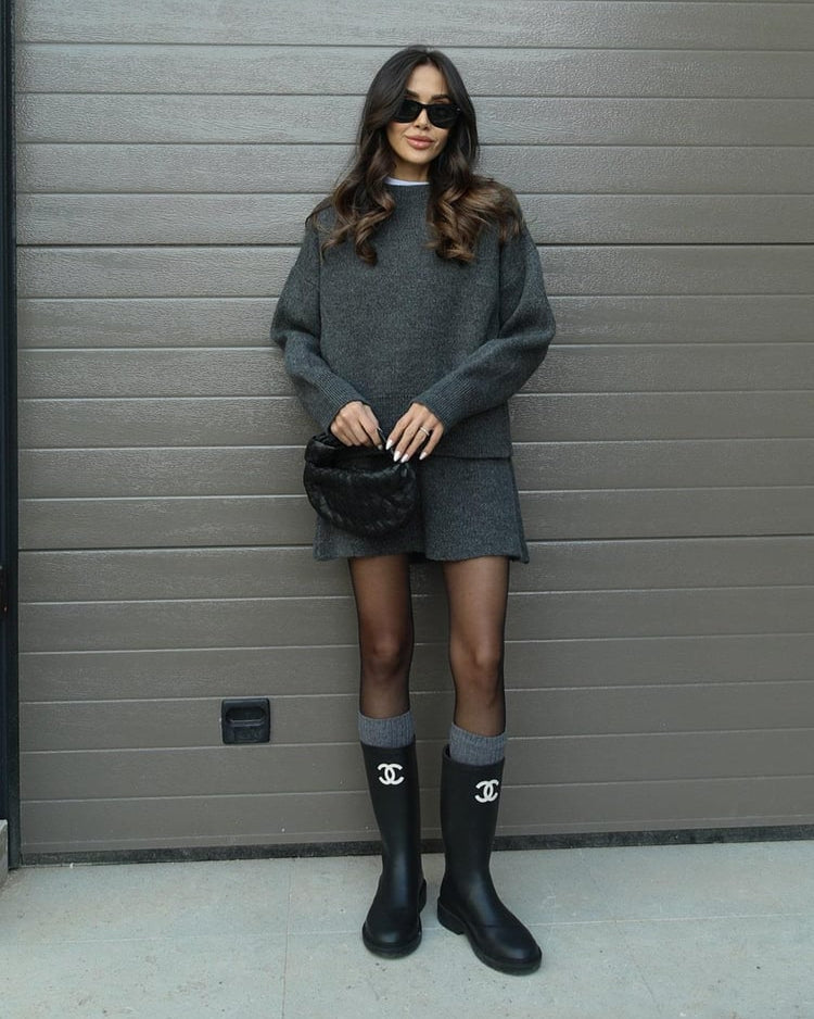 Mira – Cozy Knitted Sweater and Skirt Set