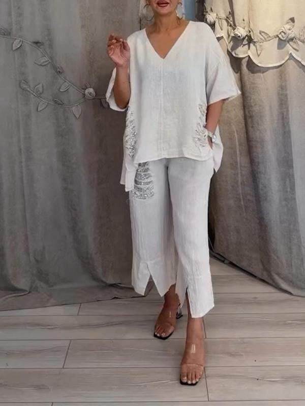 Sheena – Elegant Two-Piece Summer Set