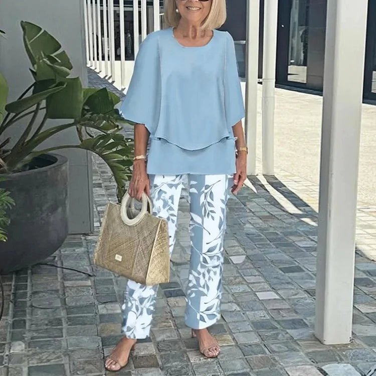 Gaia - Trendy Print Two-Piece Set