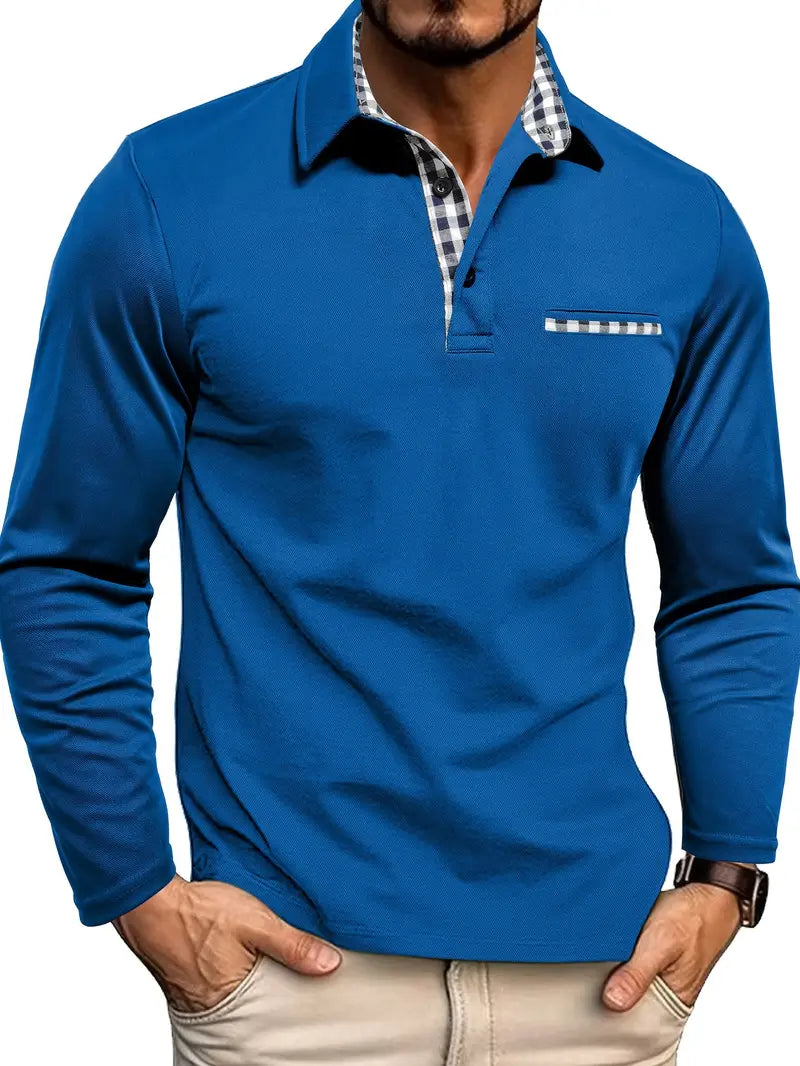 Ken – Slim Fit Long Sleeve Polo