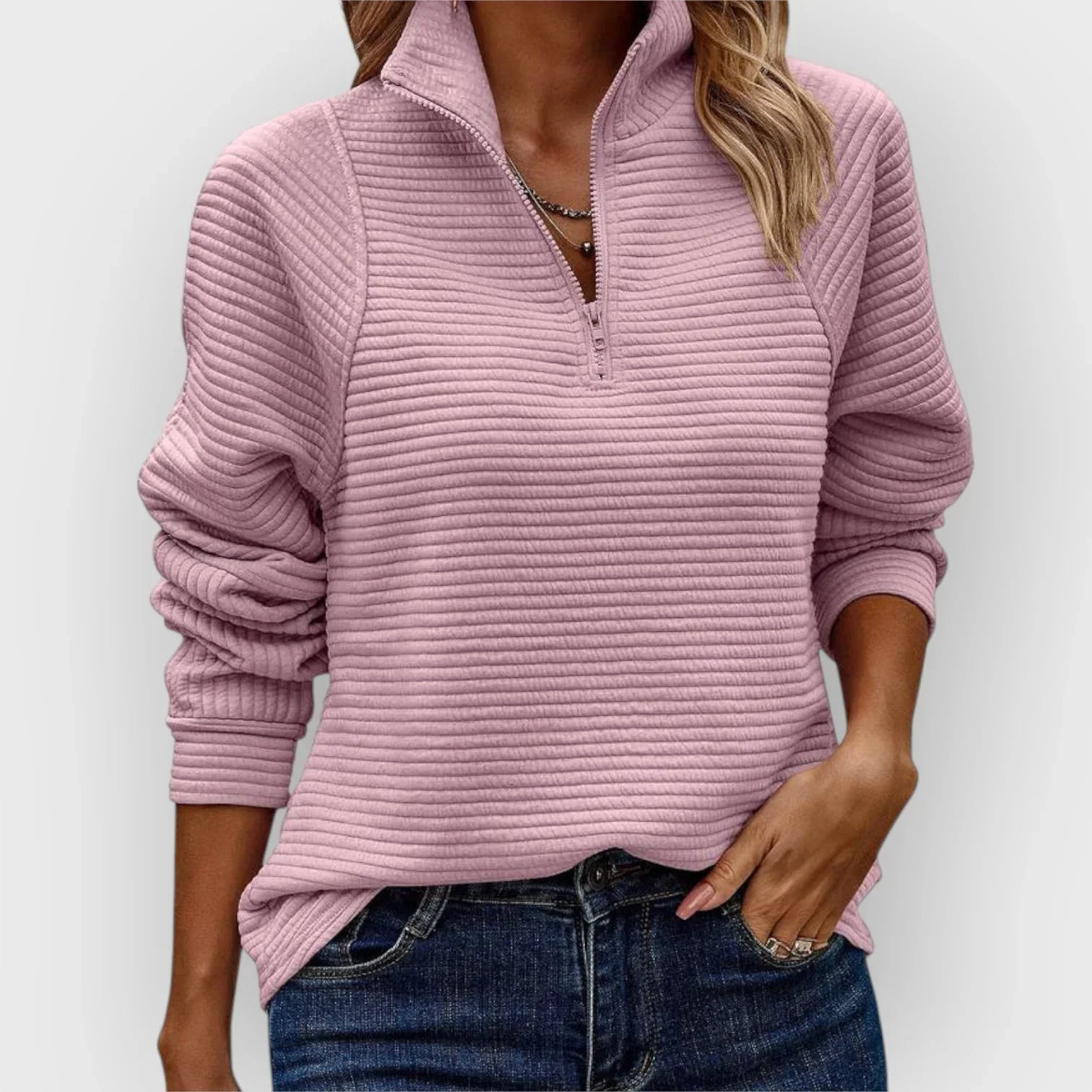 Elsa – Half-Zip Pullover for Effortless Style and Comfort