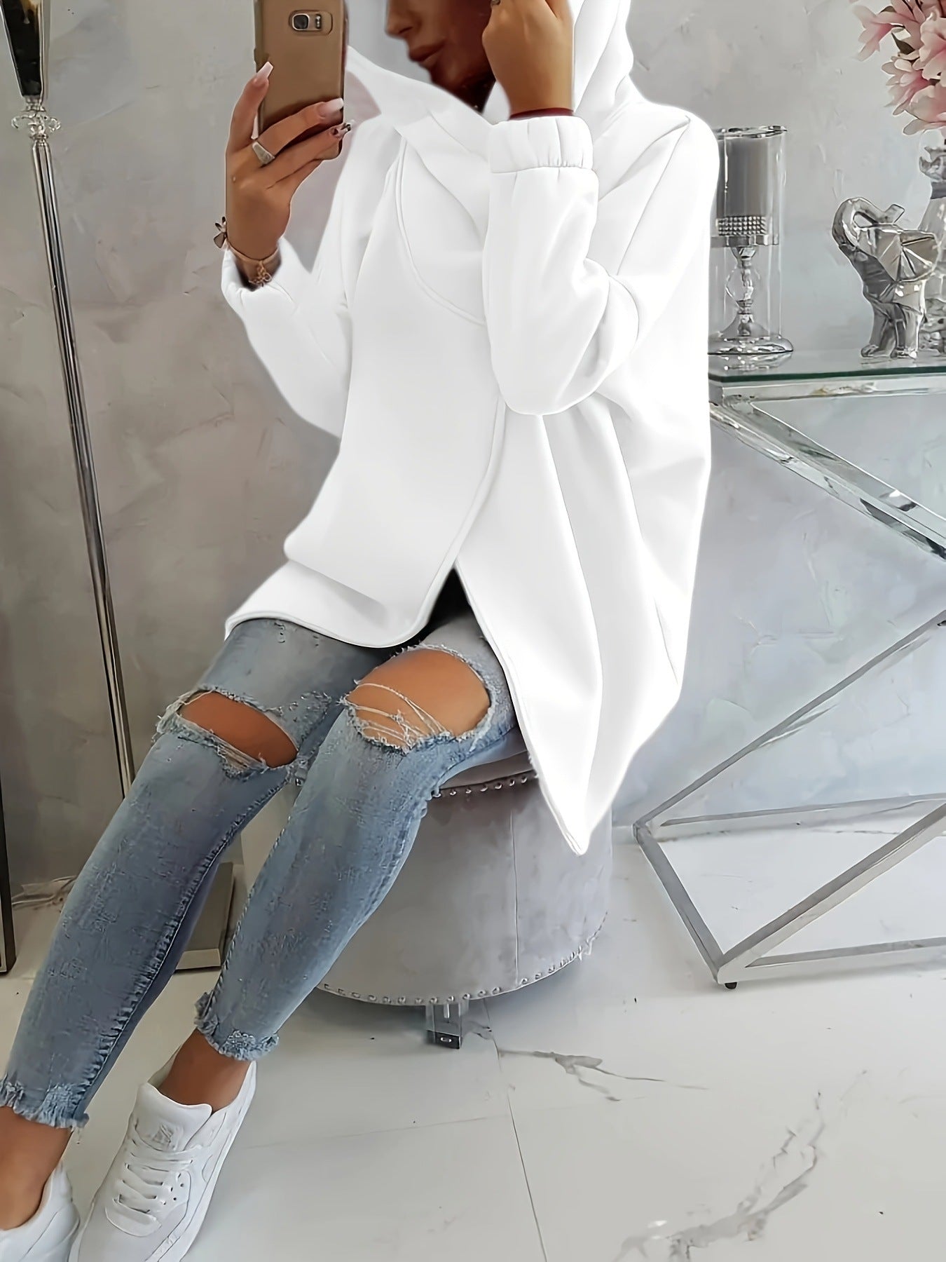 Nalla - Casual Zip-Up Hoodie with Pockets