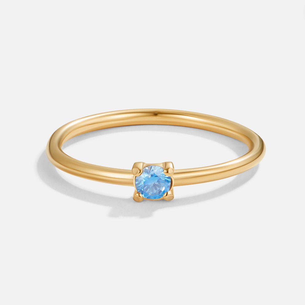 Stella - Gold Rings with Birthstones