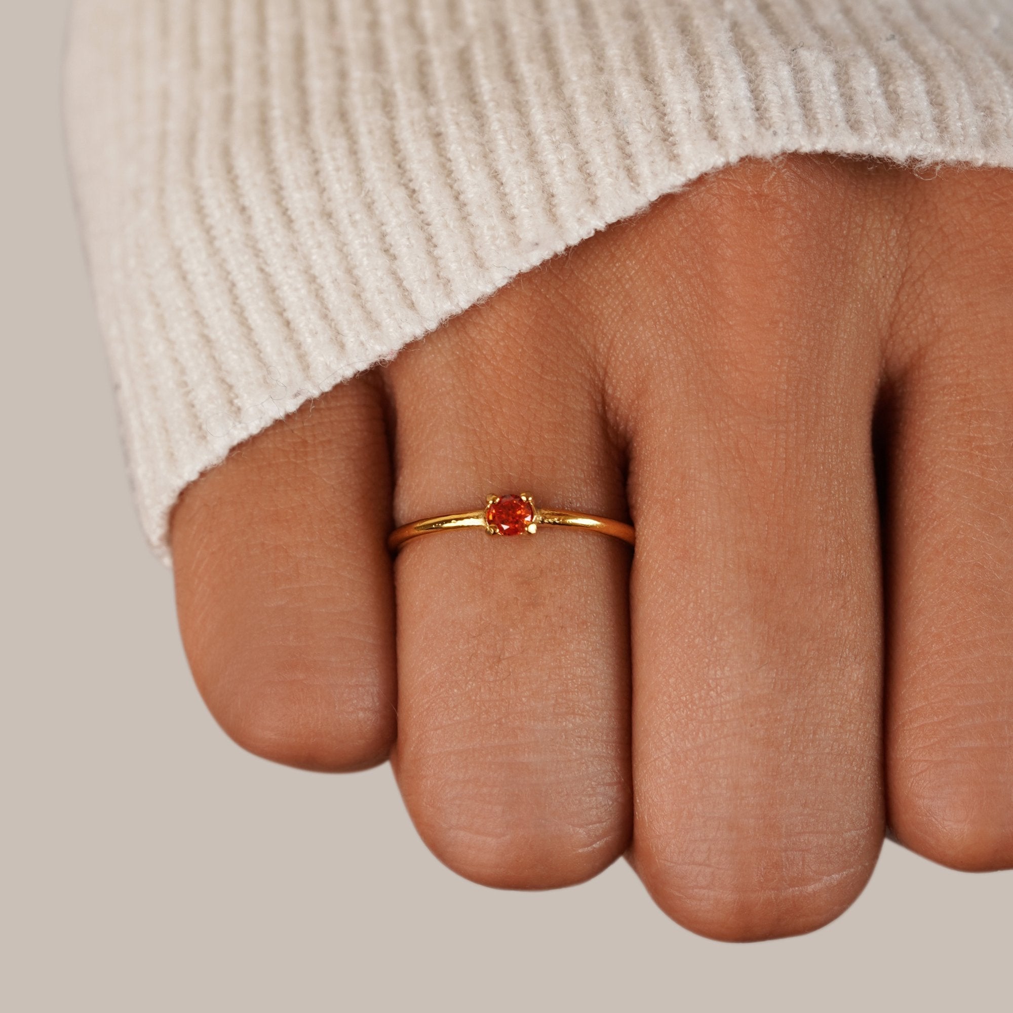 Stella - Gold Rings with Birthstones