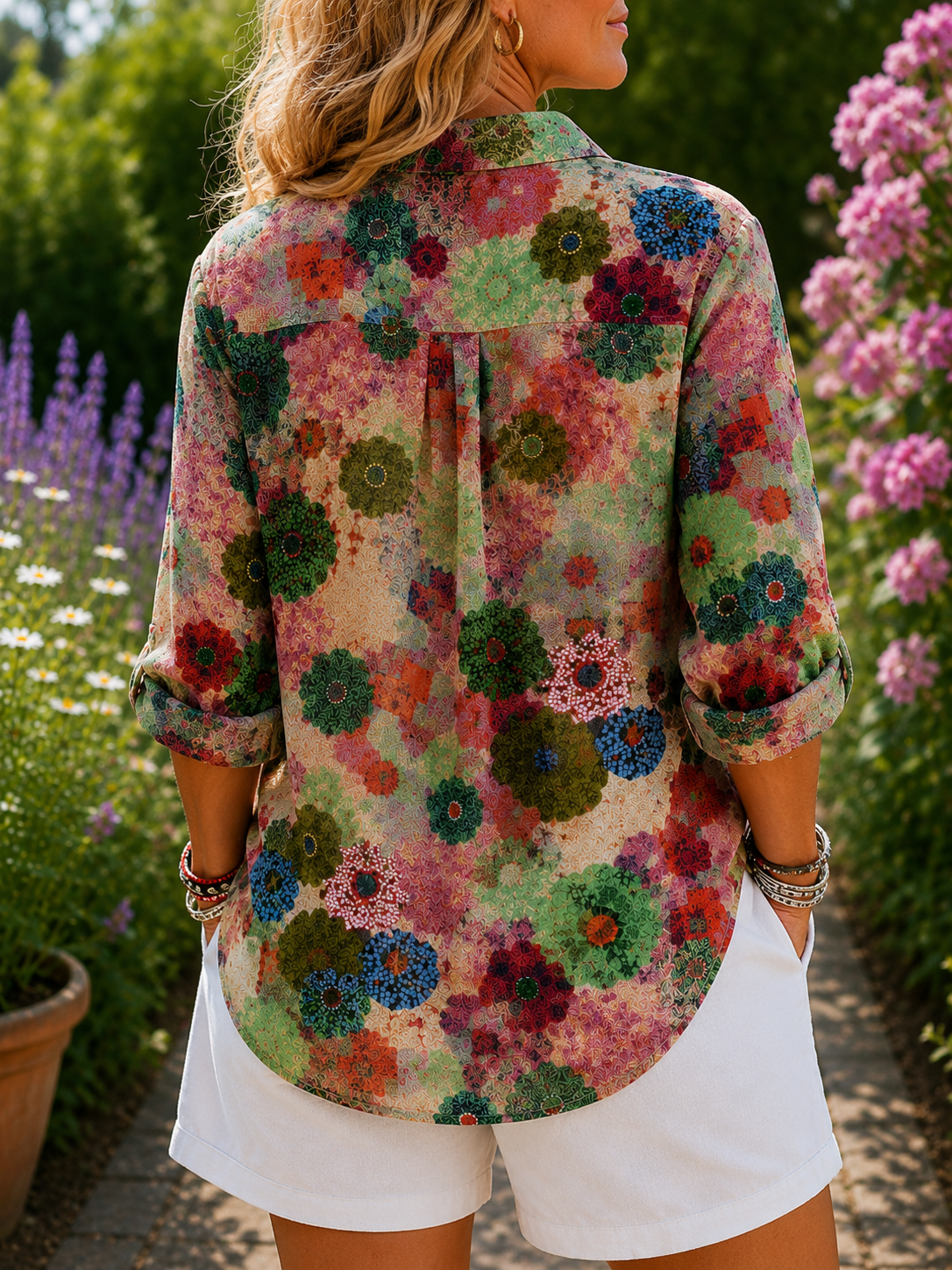 Kyra - Comfort Button-Up Blouse