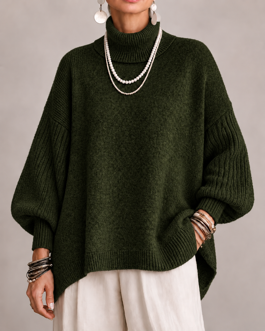 Lettie – Elegant Oversized Turtleneck Sweater
