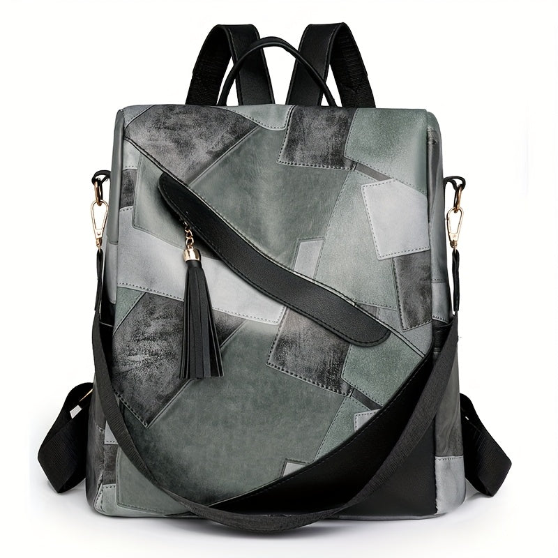 Reagan - Anti-Theft Plaid Backpack