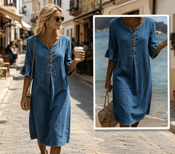 Zsazsa - A-Line Denim Dress