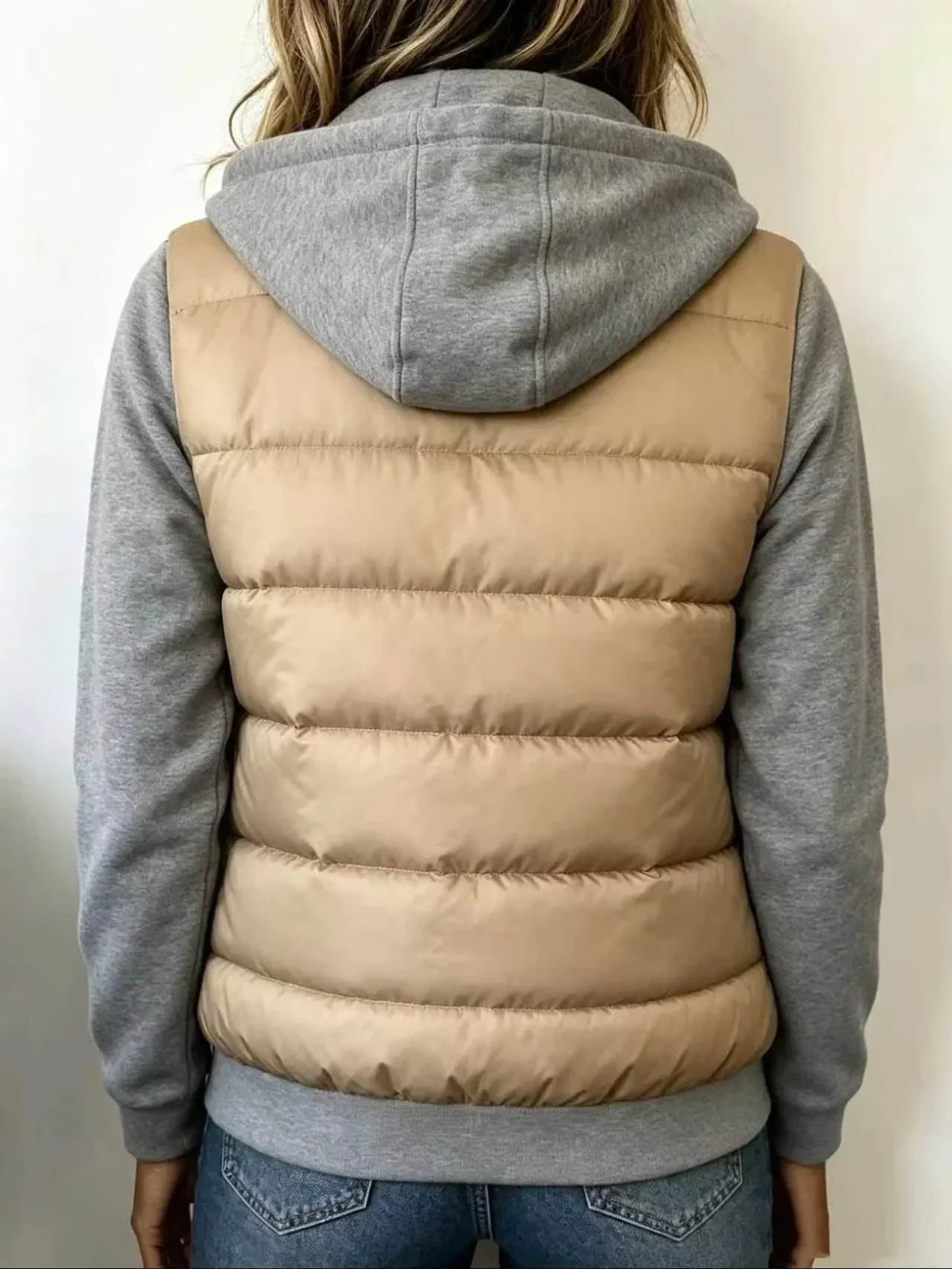 Parker – Padded Color-Block Jacket with Hood