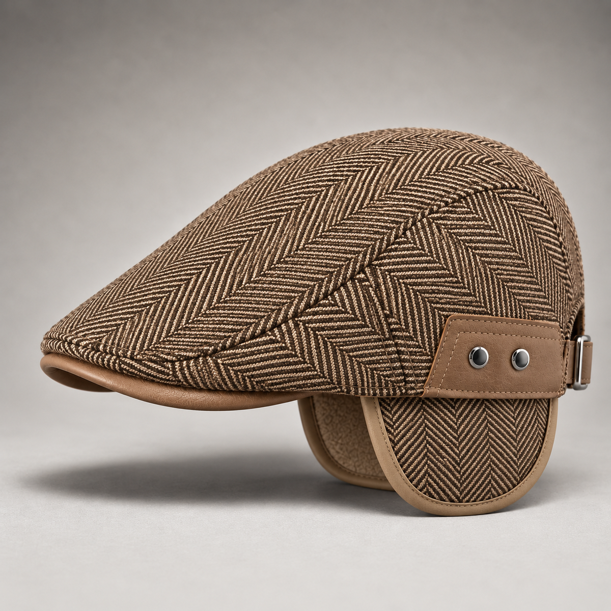 Holden – Vintage Herringbone Flat Cap