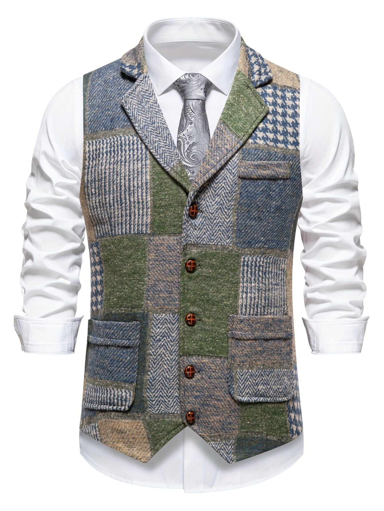 David - Classic Patchwork Vest