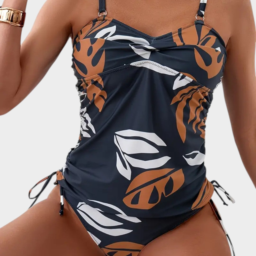 Zai - Tropical Leaf Print Bikini