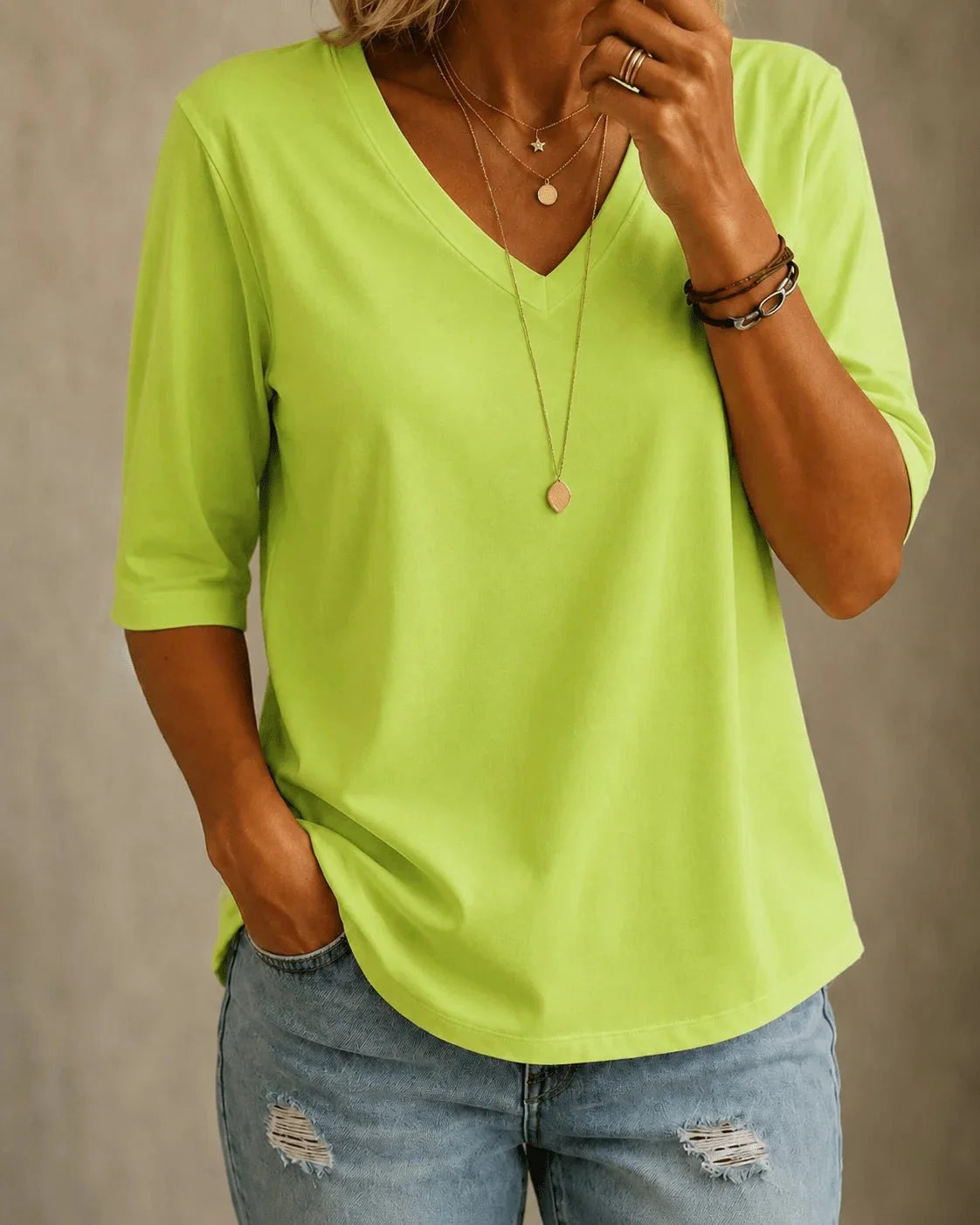 Patricia - Classic V-Neck Tee