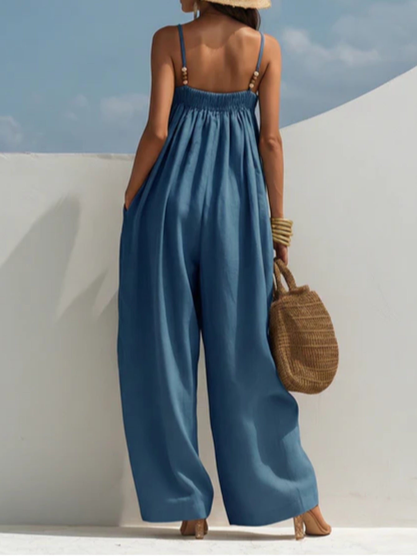 Bonnie - Denim Wide-Leg Jumpsuit