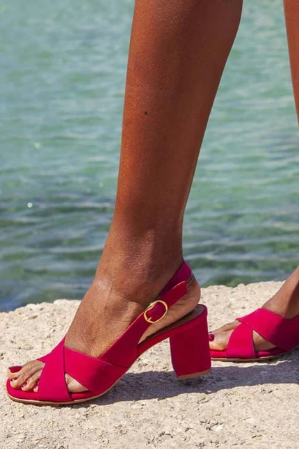 Sharon - Block Heel Summer Sandals