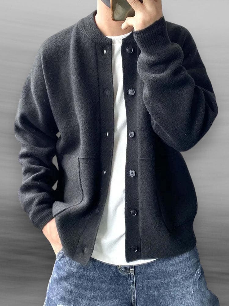 Chad – Casual Cotton-Blend Cardigan