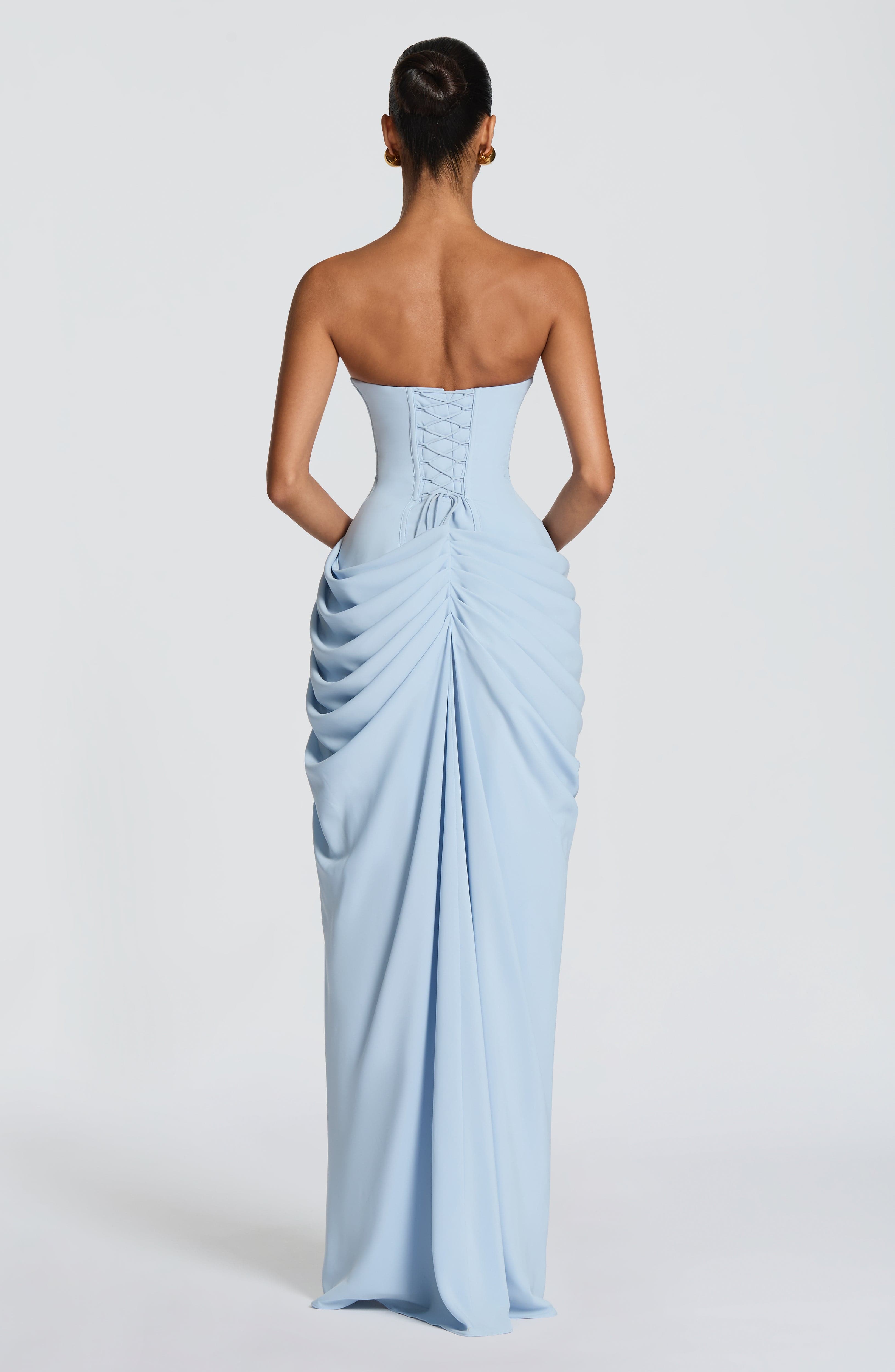 Lolita - Strapless Maxi Dress with Corset