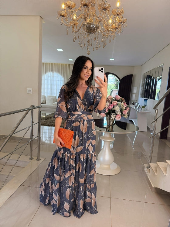 Amanda – Flowing Floral Dress for Effortless Elegance