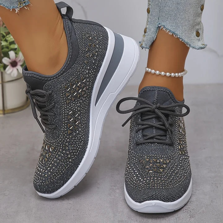 Yara – Lightweight Orthopedic Sneakers with Sparkle Accents