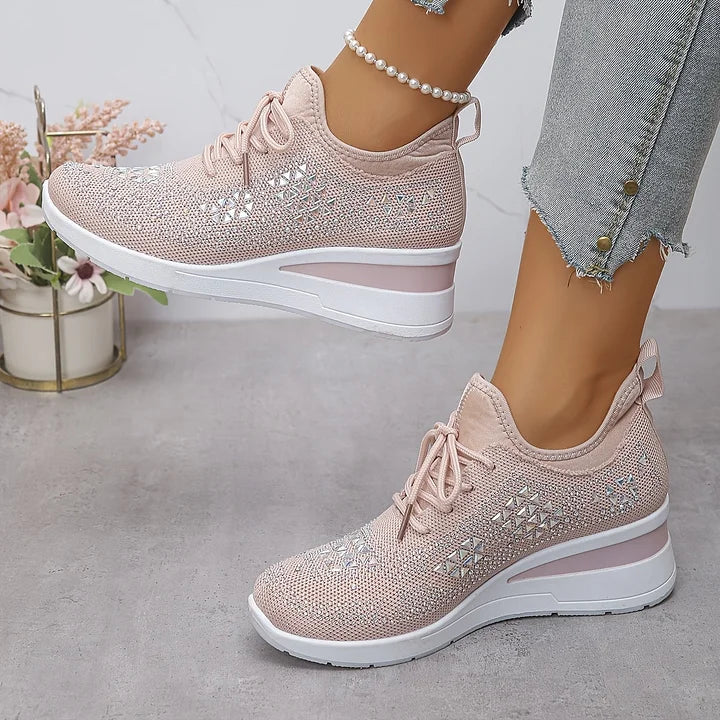 Yara – Lightweight Orthopedic Sneakers with Sparkle Accents