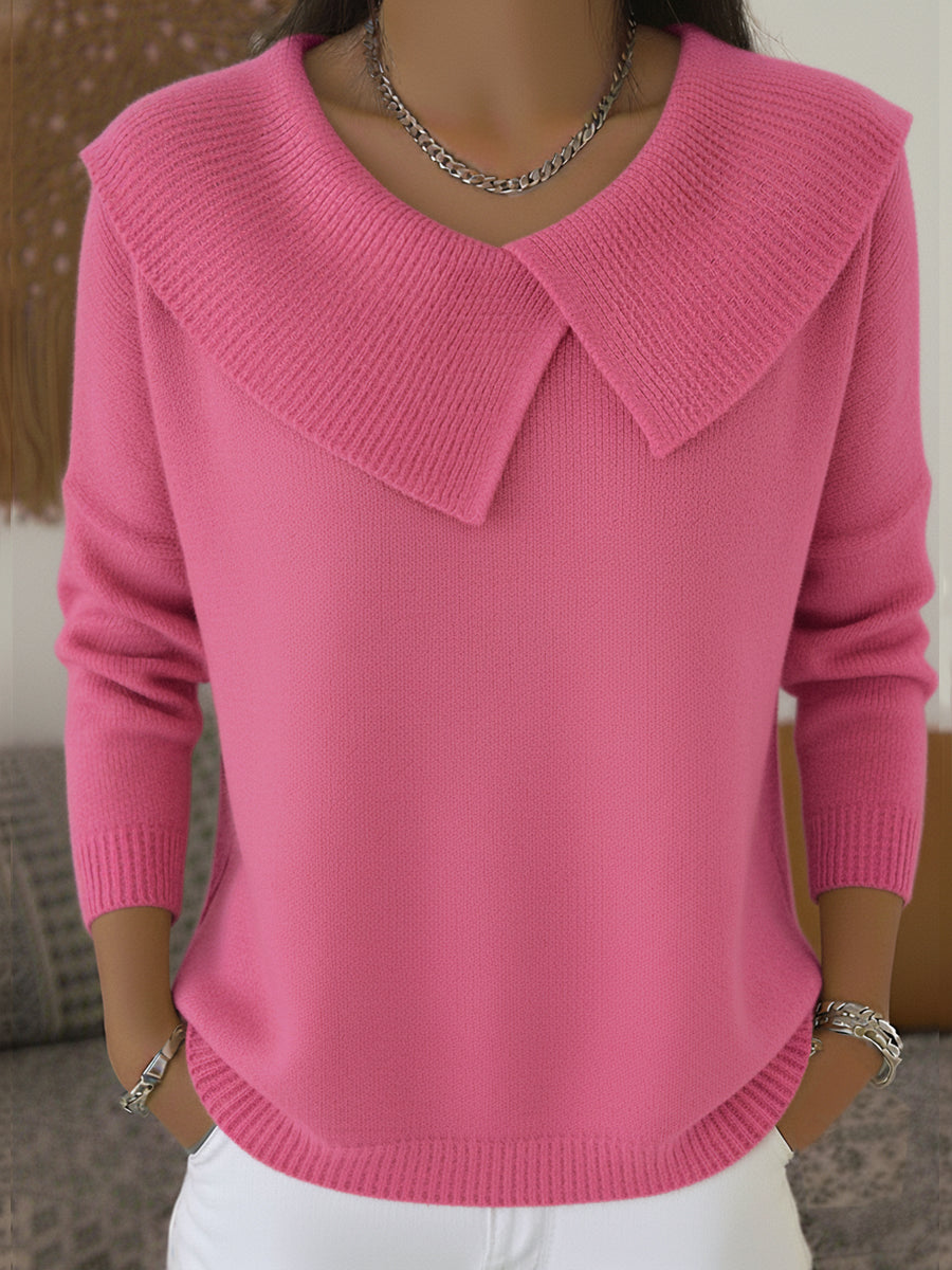 Leighton – Warm Foldover Neck Sweater