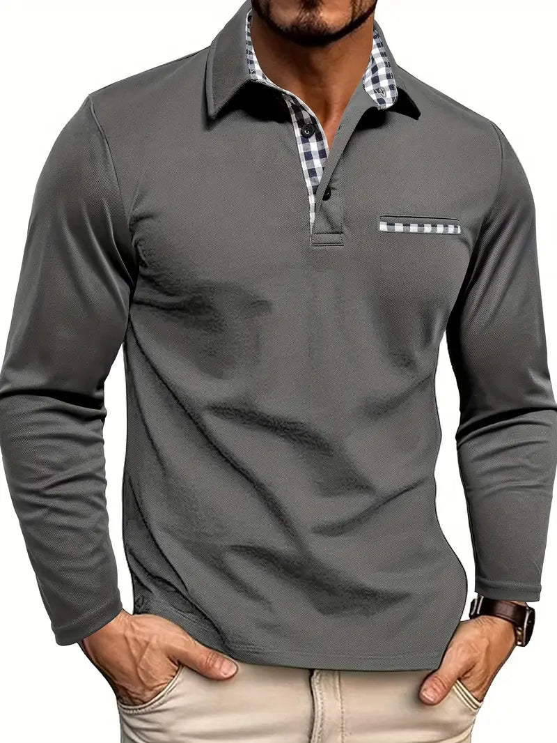 Ken – Slim Fit Long Sleeve Polo