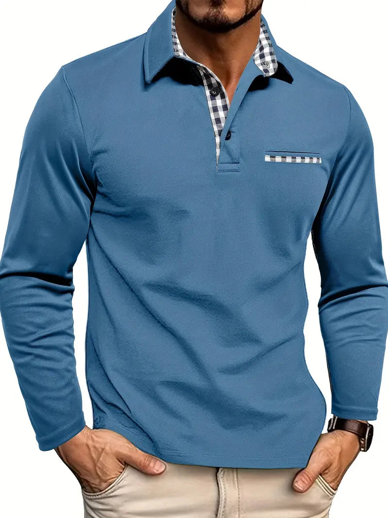 Ken – Slim Fit Long Sleeve Polo