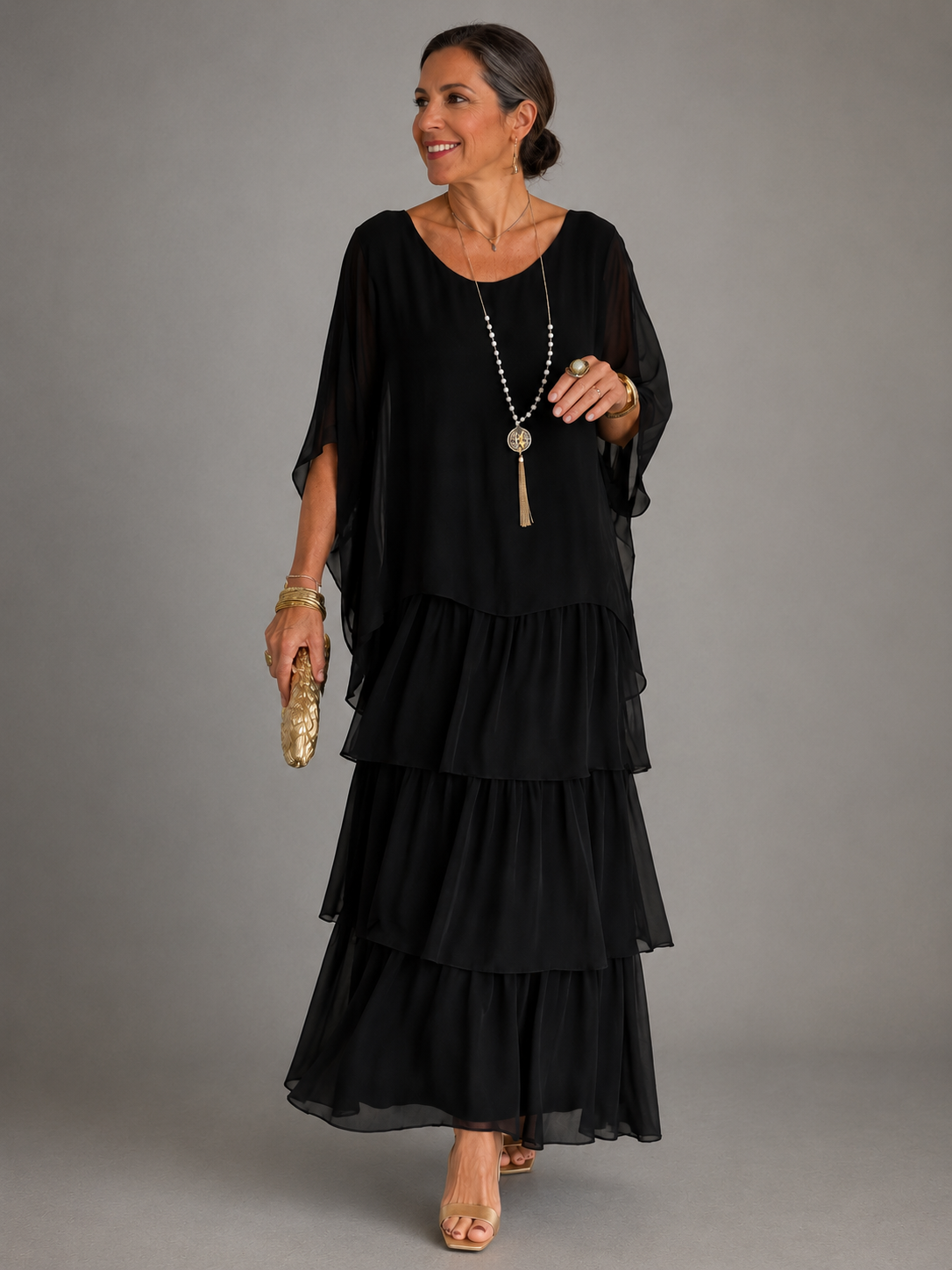 Laurina - Elegant Flowing Maxi Dress