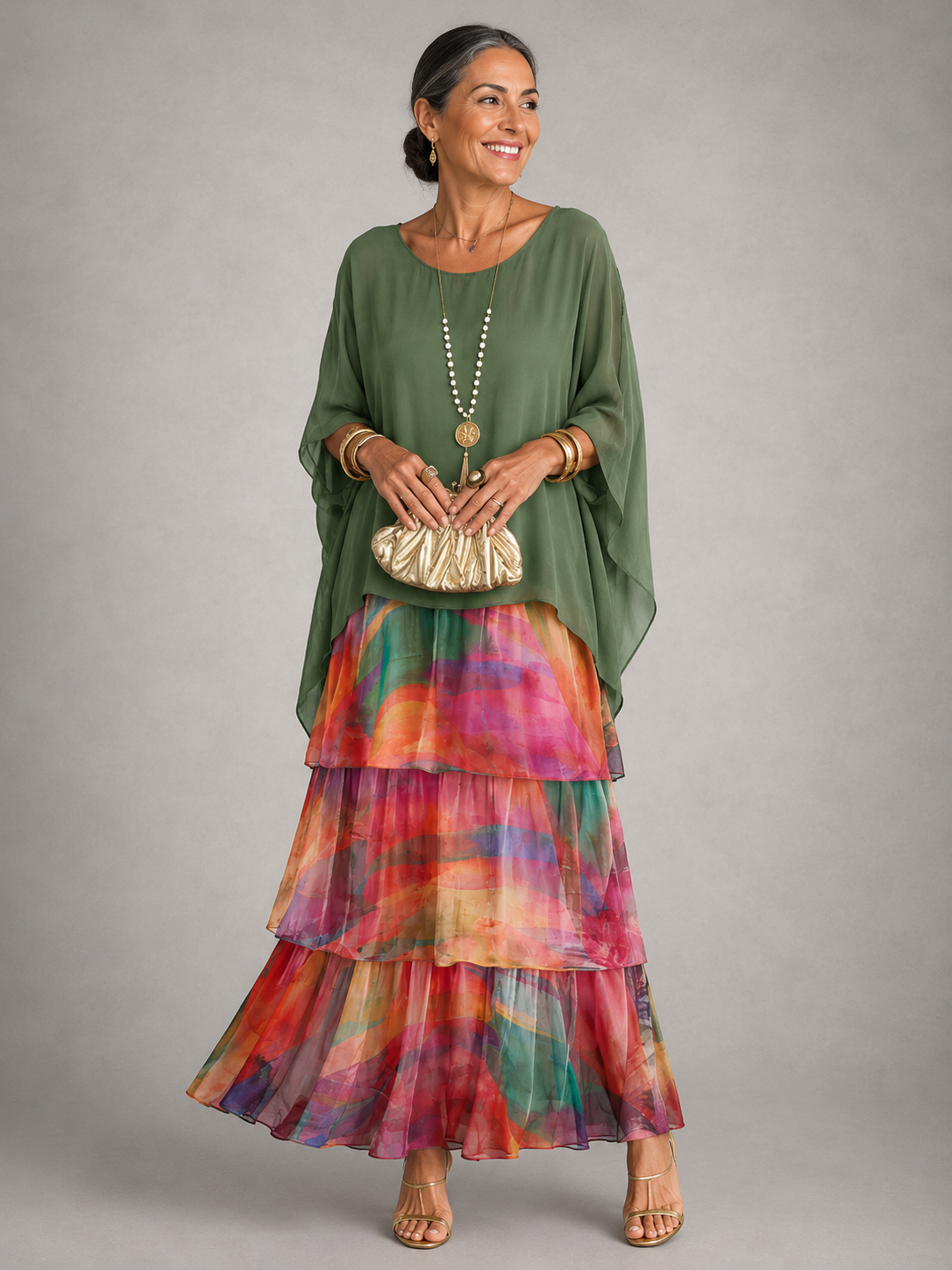 Laurina - Elegant Flowing Maxi Dress