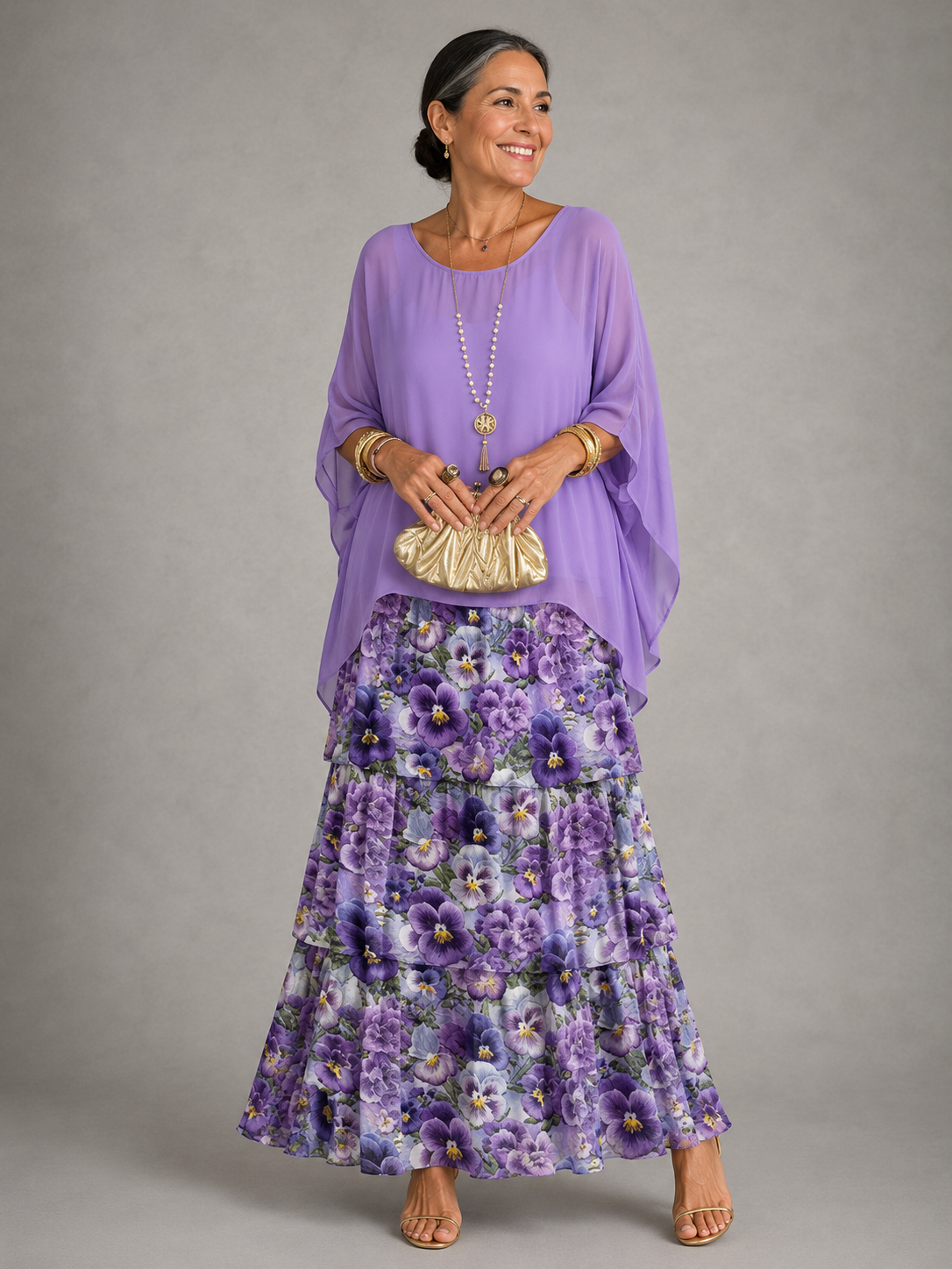 Laurina - Elegant Flowing Maxi Dress