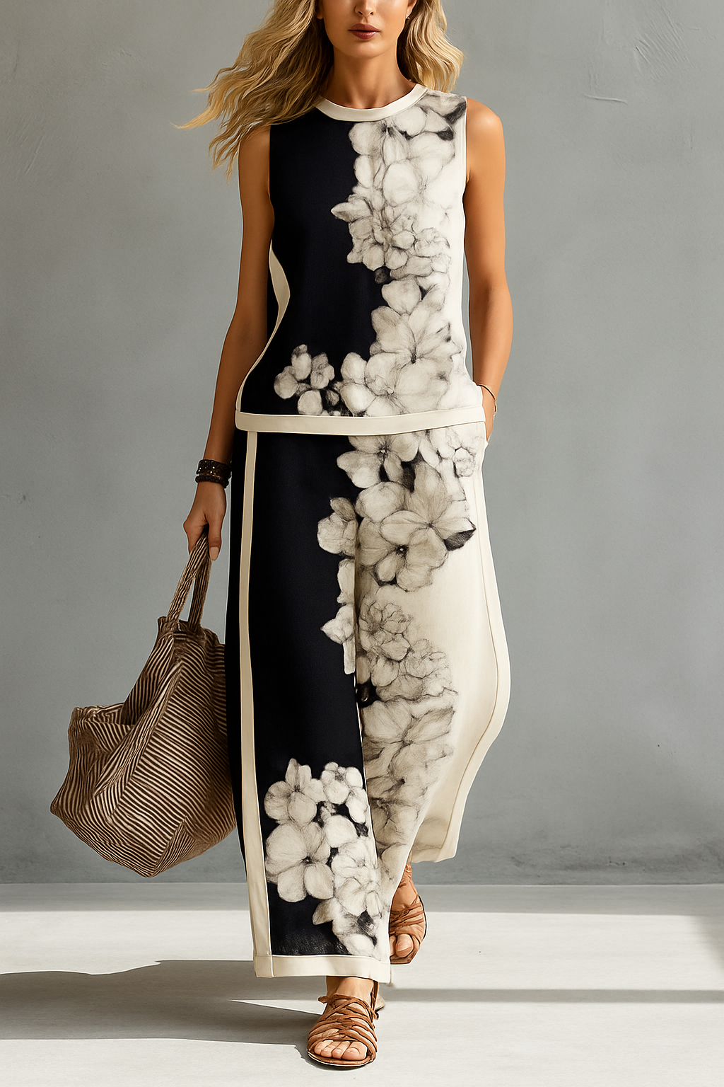 Jenia - Floral Silk Co-Ord Set