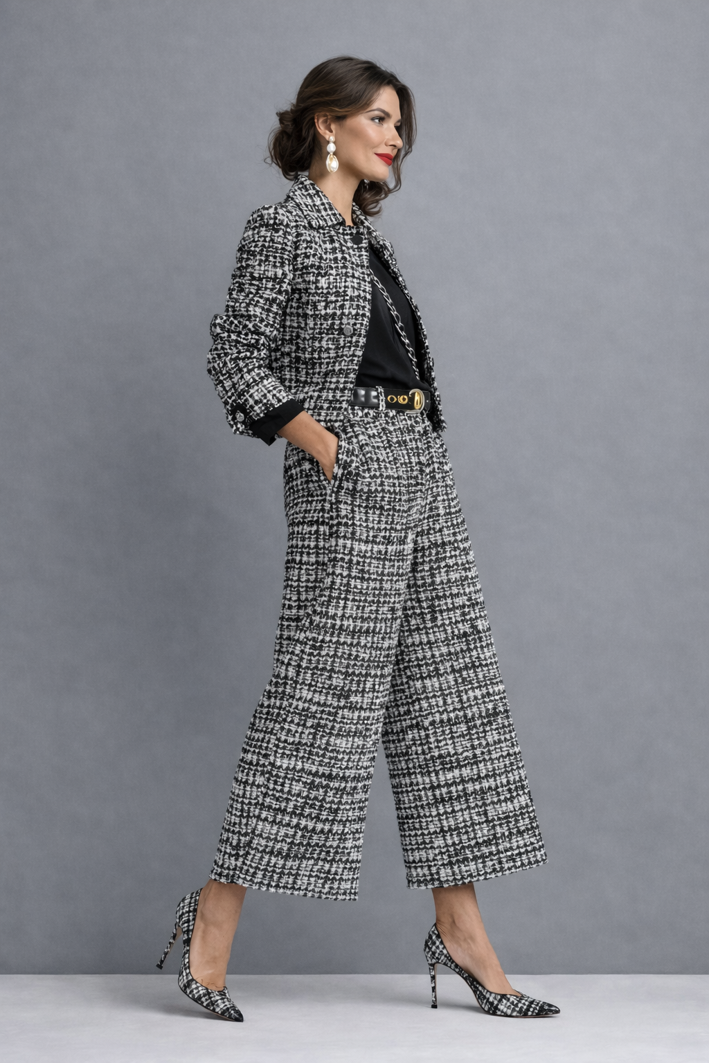 Davina - Structured Tweed Two-Piece Suit