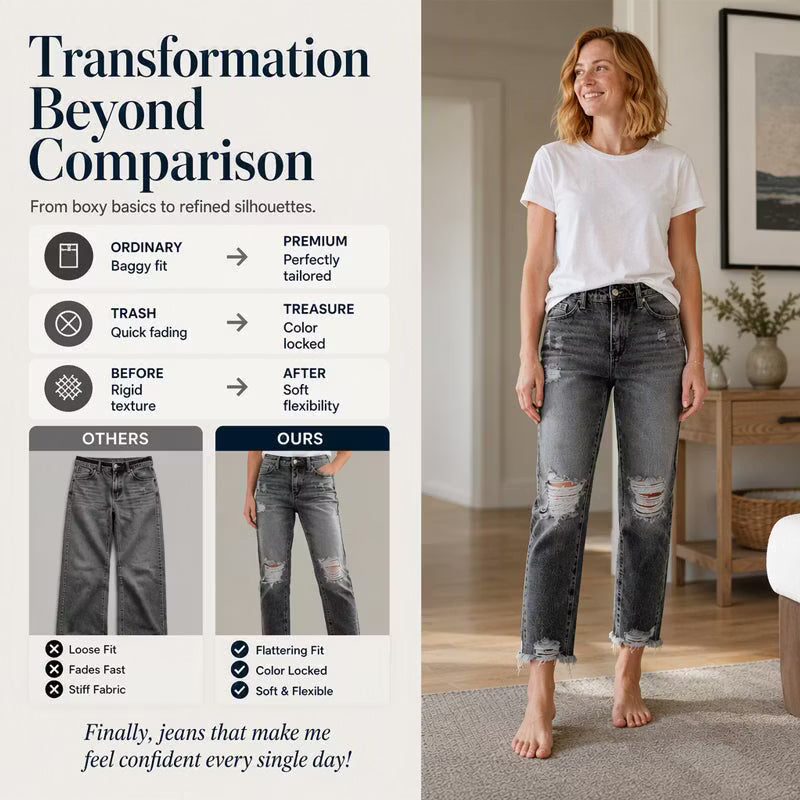 Madison - Distressed Vintage Denim Jeans