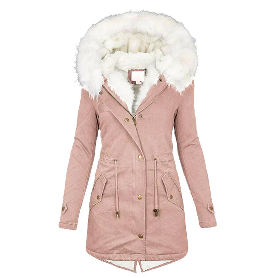 Minna – Winter Coat with Faux Fur Lining