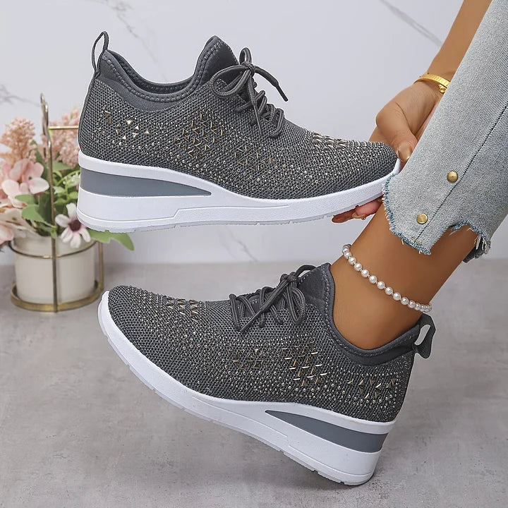 Yara – Lightweight Orthopedic Sneakers with Sparkle Accents